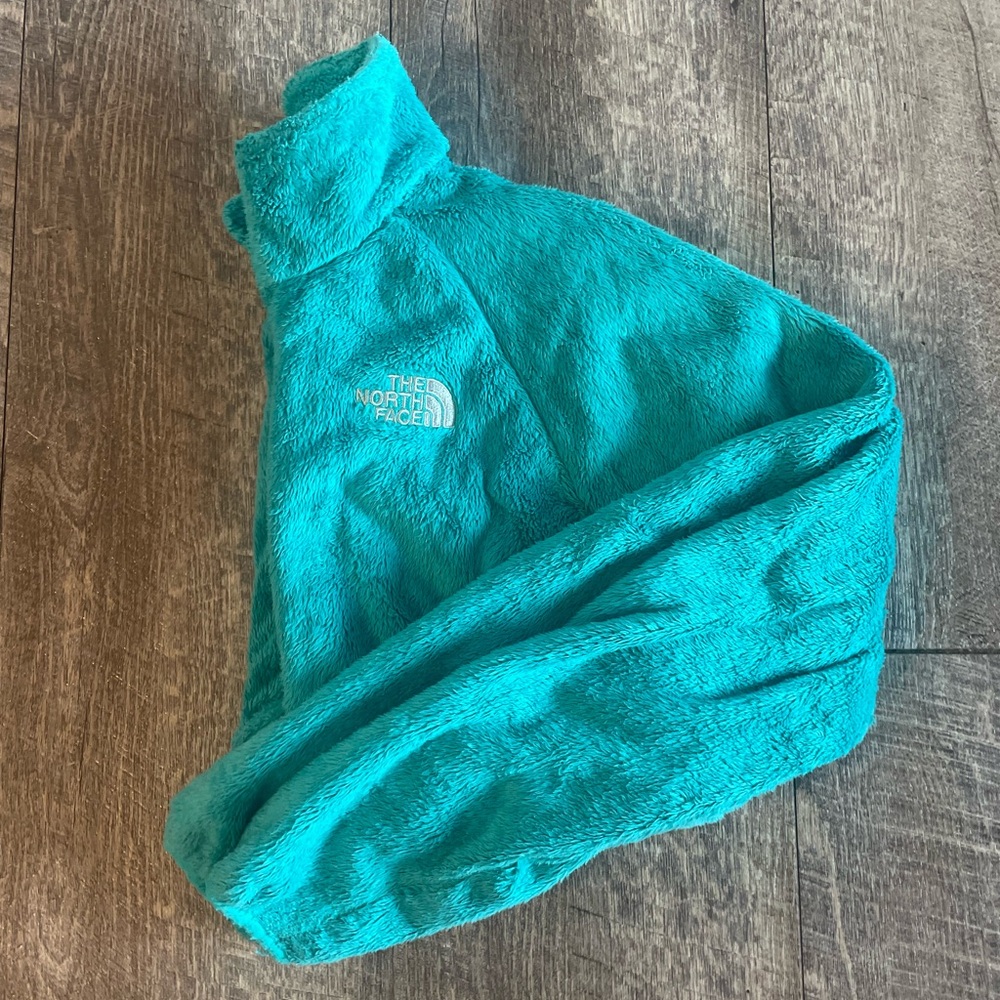 The North Face Teal Fleece Jacket Size Medium
